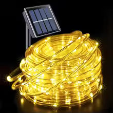 LED Solar Strip Rope Tube Fairy Light Solar Powered Garland String Light Christmas Decor